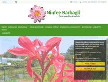 Tablet Screenshot of ninfeebarbagli.com
